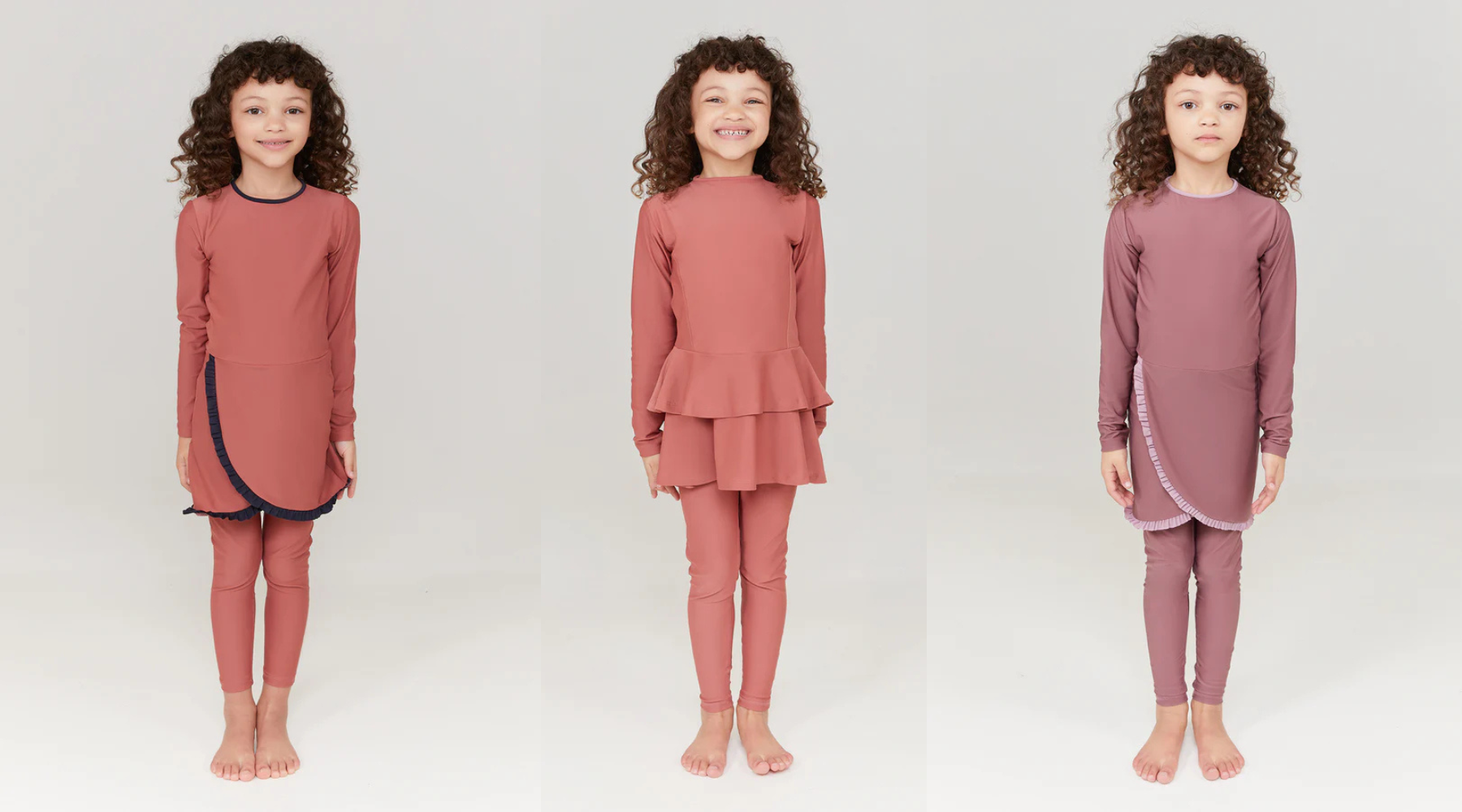 Kids modest swimwear
