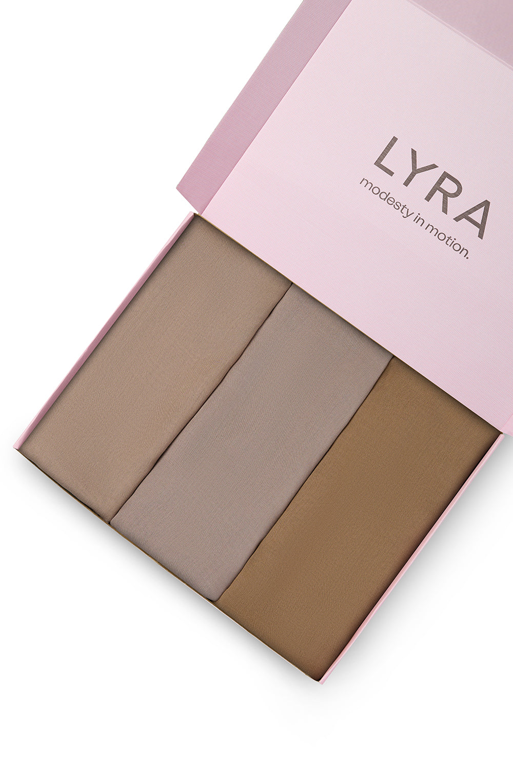 Bamboo Modal Hijab 3 Pack - Caramel, Clay & Mist